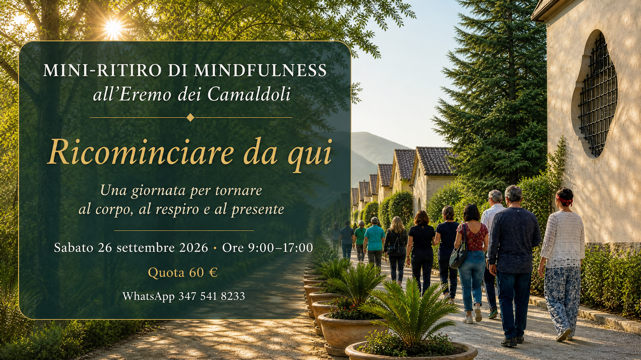 Mini-ritiro di Mindfulness all’Eremo dei Camaldoli